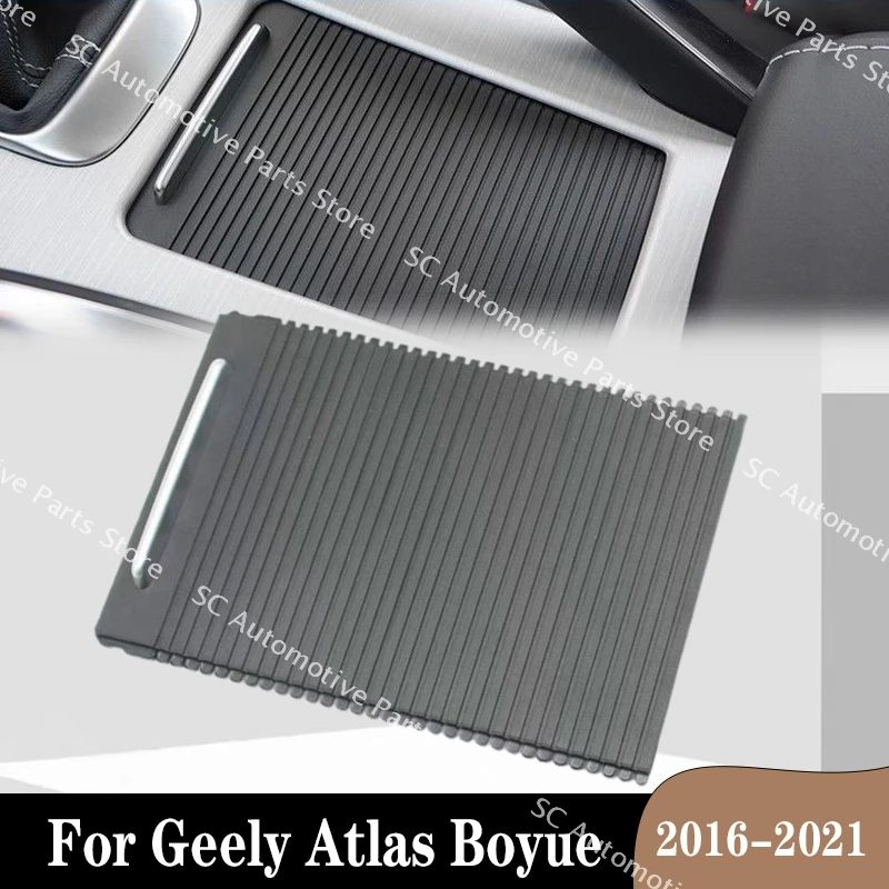 For Geely Atlas BOYUE 2016-2021 Car Water Cup Holder Curtain Center Console Cover Slide Roller Drinks Holders