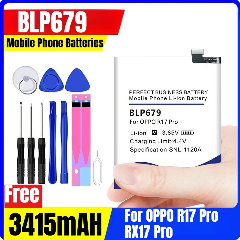 

3.85V 3415mAH BLP679 Mobile Phone Batteries for OPPO R17 Pro RX17 Pro