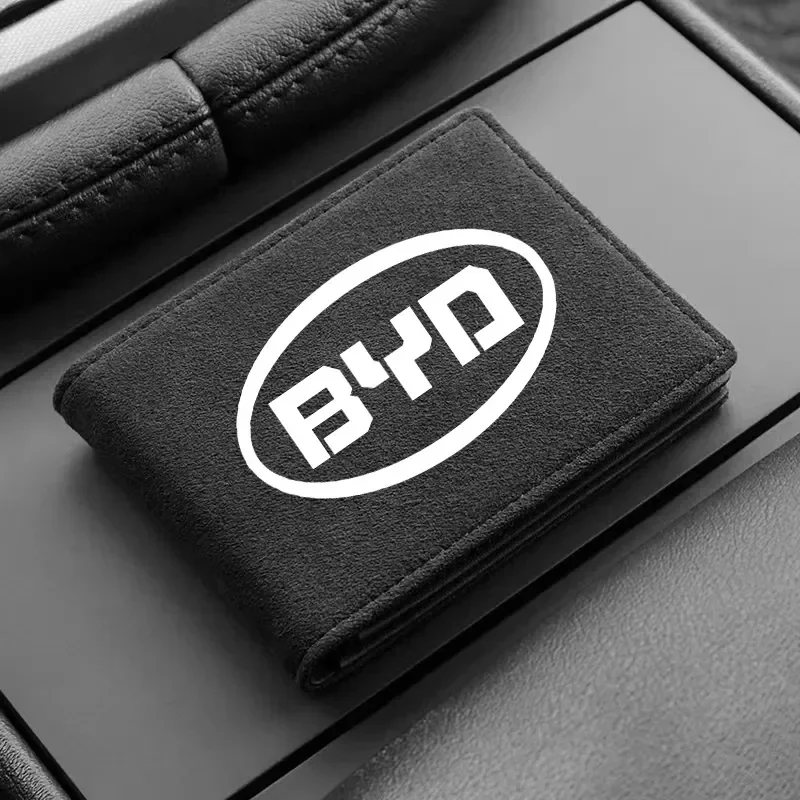 Durable Auto Driver License Holder for BYD Seal Dolphin Yuan Plus Seal U Frigate 07 Tang EV Han EV PU Leather Card Case Wallet