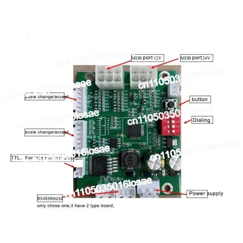 For Unmanned Scanning Code Retail Vending Machine Payment System, Lattice Machine Food Vending Machine Payment Main Board