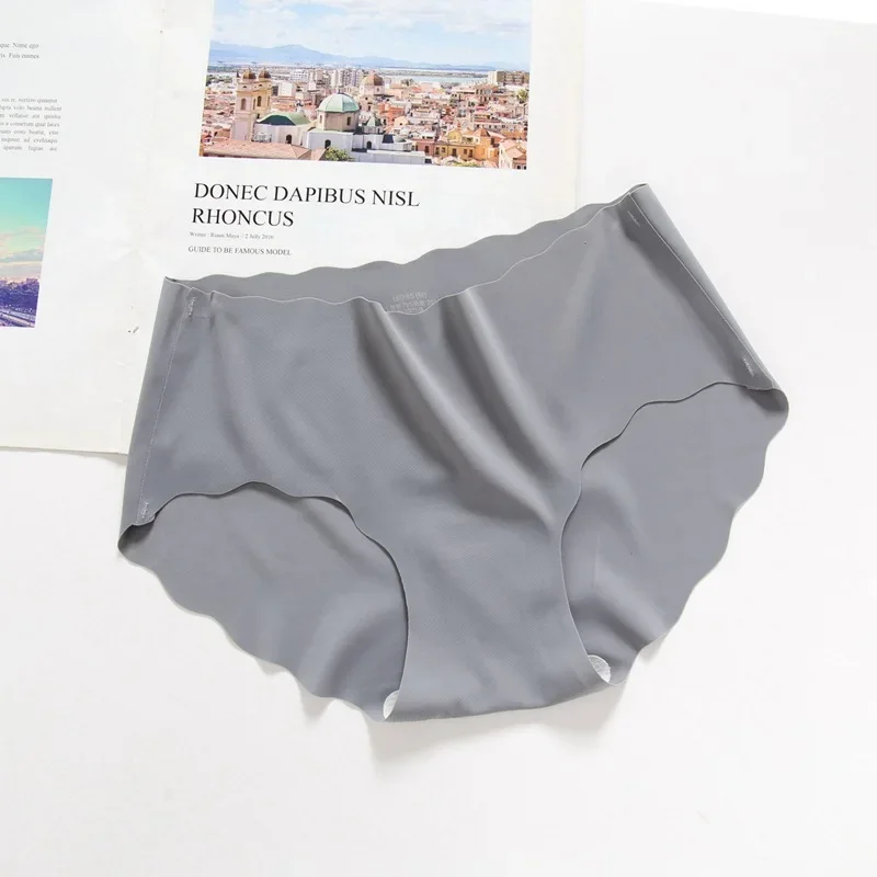 Seamless Panties for Women Plain Panties Slip Silk Female Underwear Soft Thin Light Panti Culotte Femme Underpants