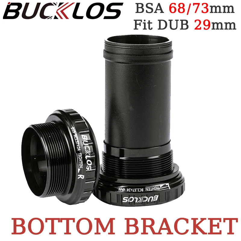 

BUCKLOS Bike Bottom Bracket Fit 29mm BSA 68/73mm Road Bicycle BB for SRAM DUB Crankset CNC Process Bottom Bracket Bike Parts