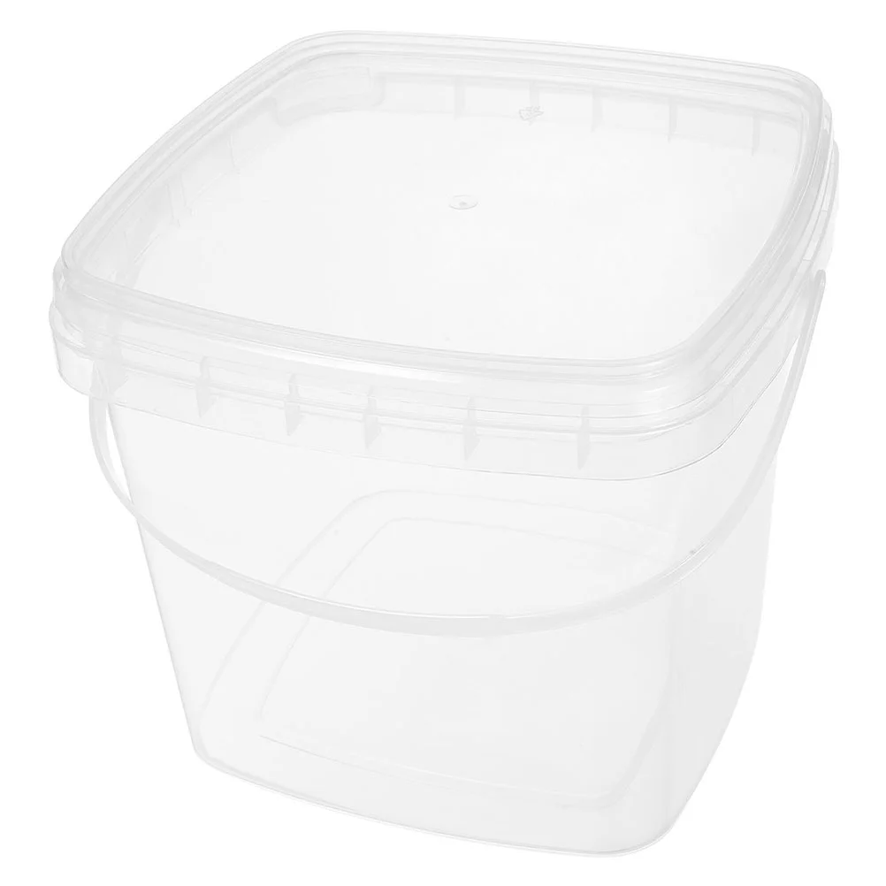 Bucket Food Containers Multipurpose Water Plastic with Lid Storage Tank Multi-functional Handle