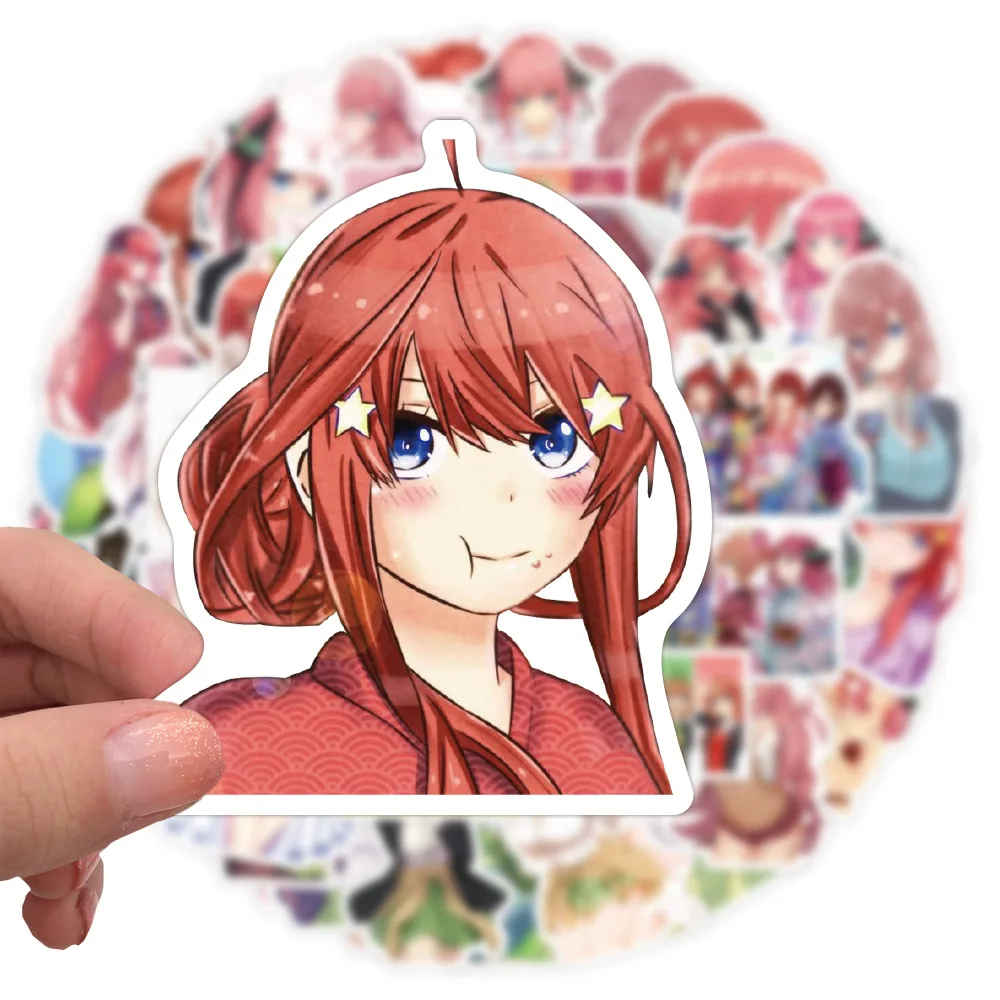 10/30/50PCS Anime The Quintessential Quintuplets Cartoon Cute Graffiti Stickers Decoration Laptop Phone Tablet Waterproof Decal