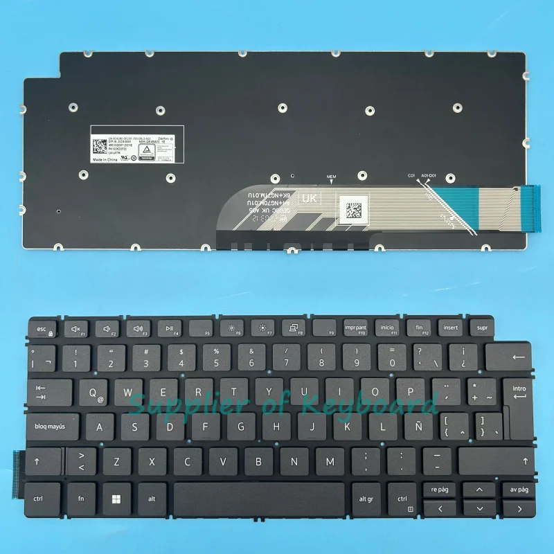 

Новая английская/испанская/бразильская клавиатура для Dell Inspiron 13-5390 5391 7391 14-7490 7491 5490 5491 5498 5493 черный/серебристый с подсветкой