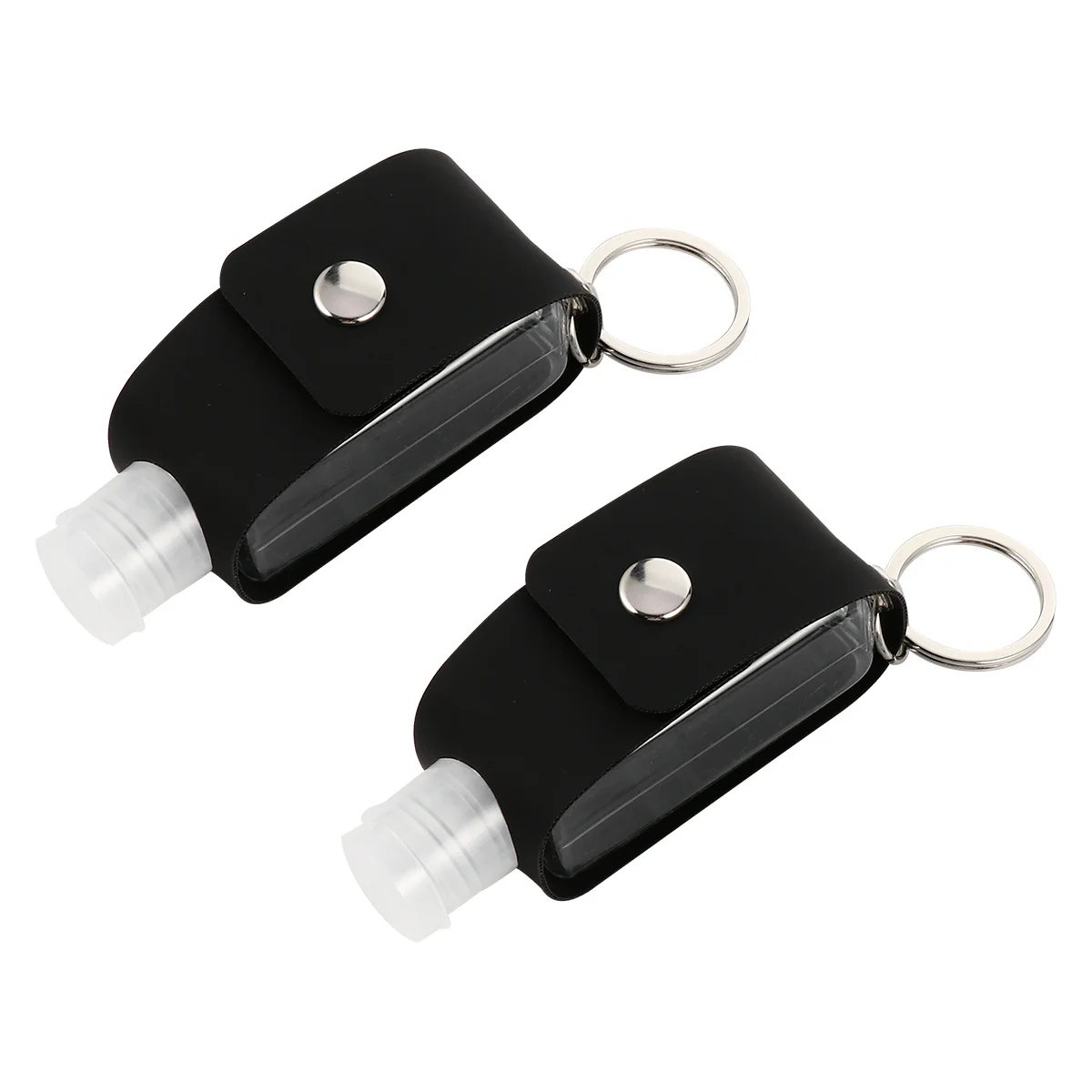 

2 Sets Portable Mini Reusable Bottle Pu Packing Cover For Perfume Lotion Storage Container Refillable Empty Bottle