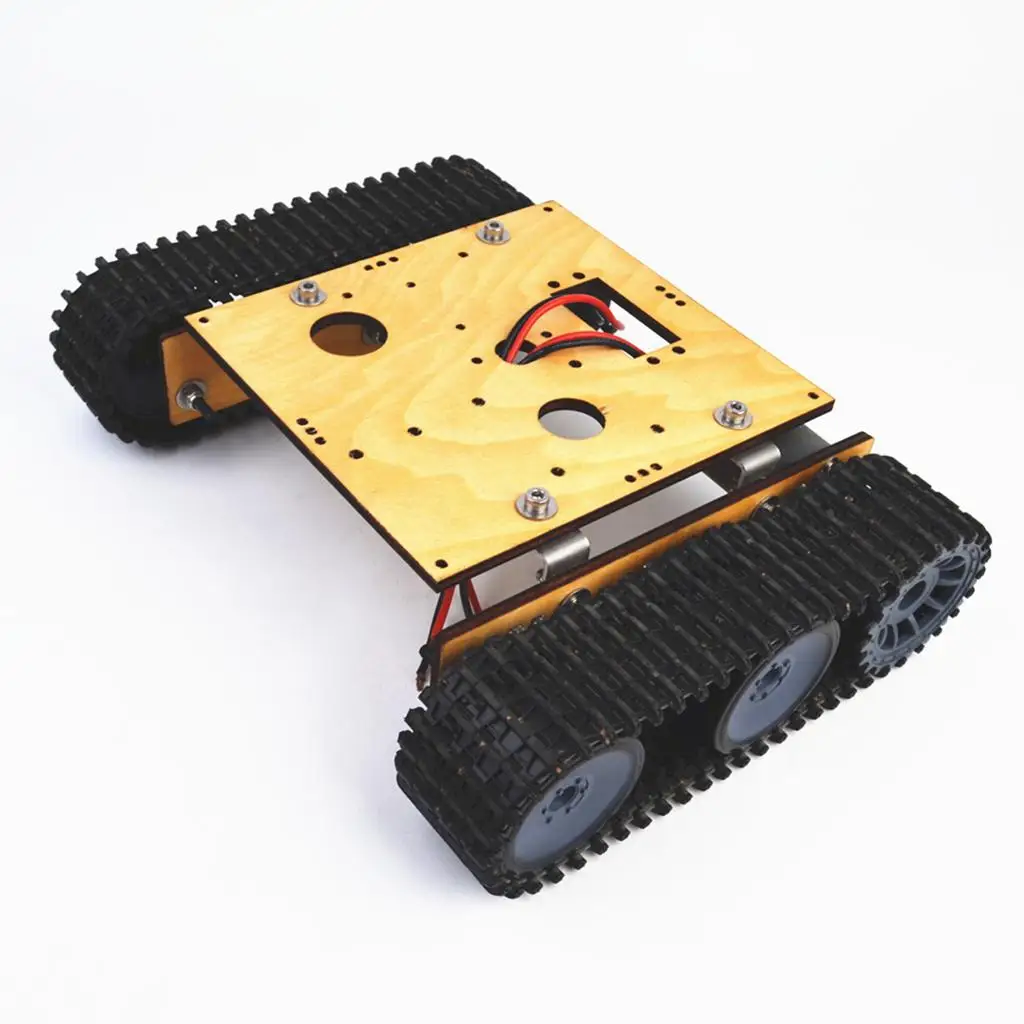 Robot Tank Car Chassis Alloy Track Crawler Vehicle Toy DIY Science Project Kit for Lab Teaching