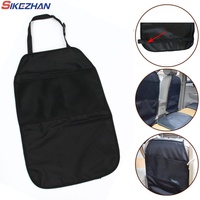 Car Seat Back Cover Protector Waterproof Anti Kicking Pad Organizer for Kids Pet Multifunctional Car Seat Storage Bag