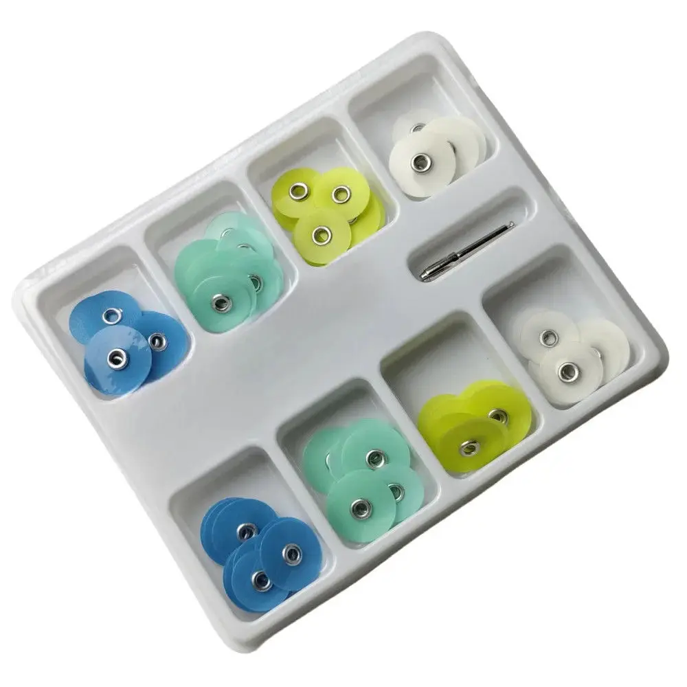 1.071/1.075  Dentistry Polishing Disc Boxed Polish Frosted Polishing Oral Cavity Nursing Denture Repair Material Tools