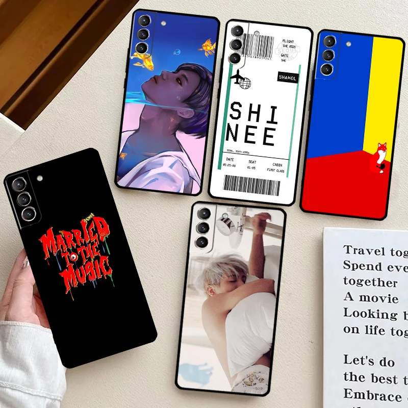 KPOP SHINee Phone Case For Samsung Galaxy S24 Ultra S23 S22 Plus S21 S20 FE S8 S9 S10 Note 10 20 Cover