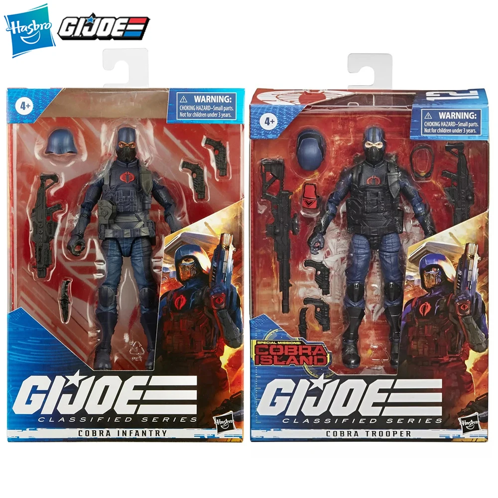 

[In-Stock] Hasbro G.I. Joe Classified Series Cobra Infantry & Cobra Trooper 15cm Collectible Action Soldier Figure Model Toys