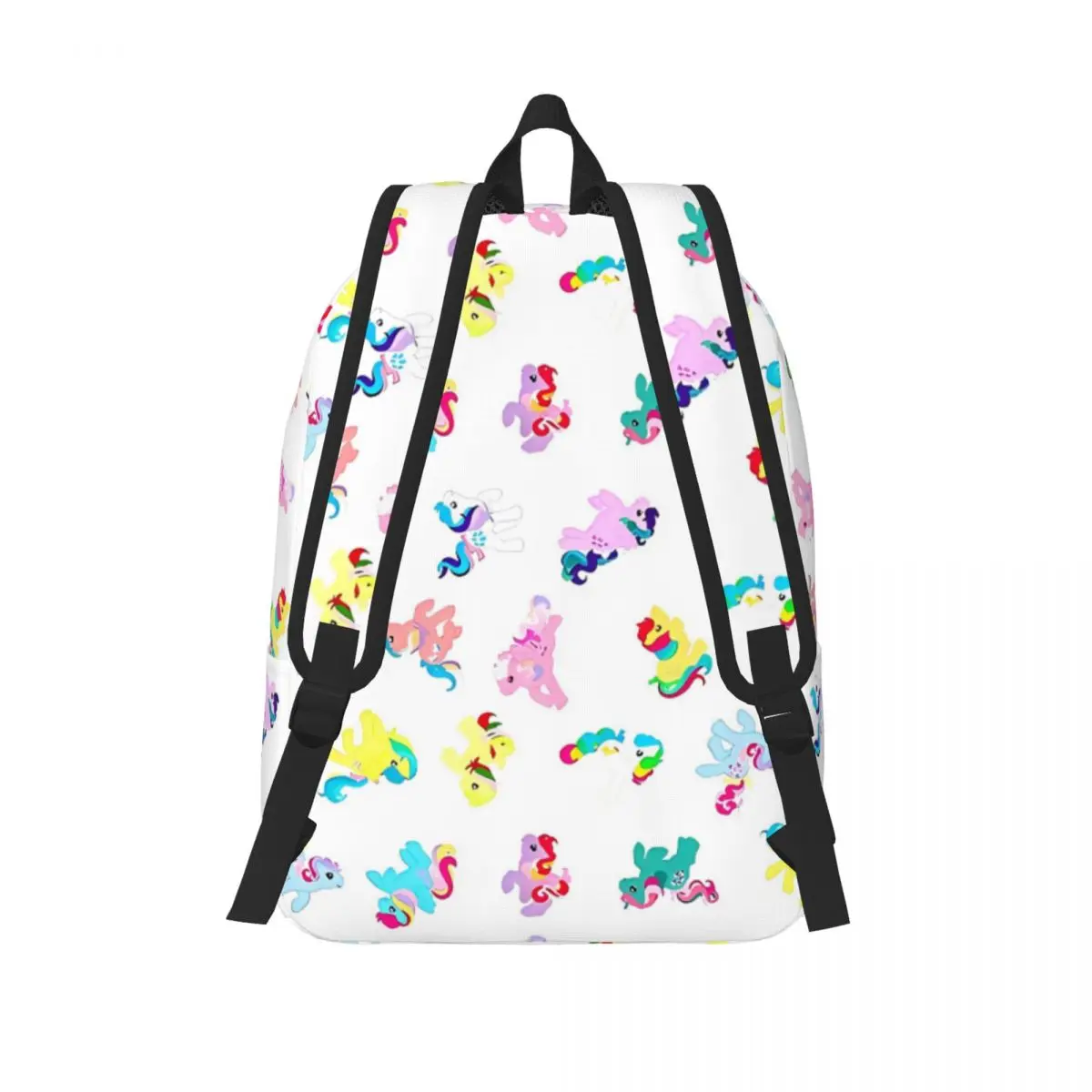 Ponies-Sac à dos de dessin animé Kawaii pour garçons et filles, cartable d'école pour enfants, sac à dos en toile pour la maternelle, sac primaire léger