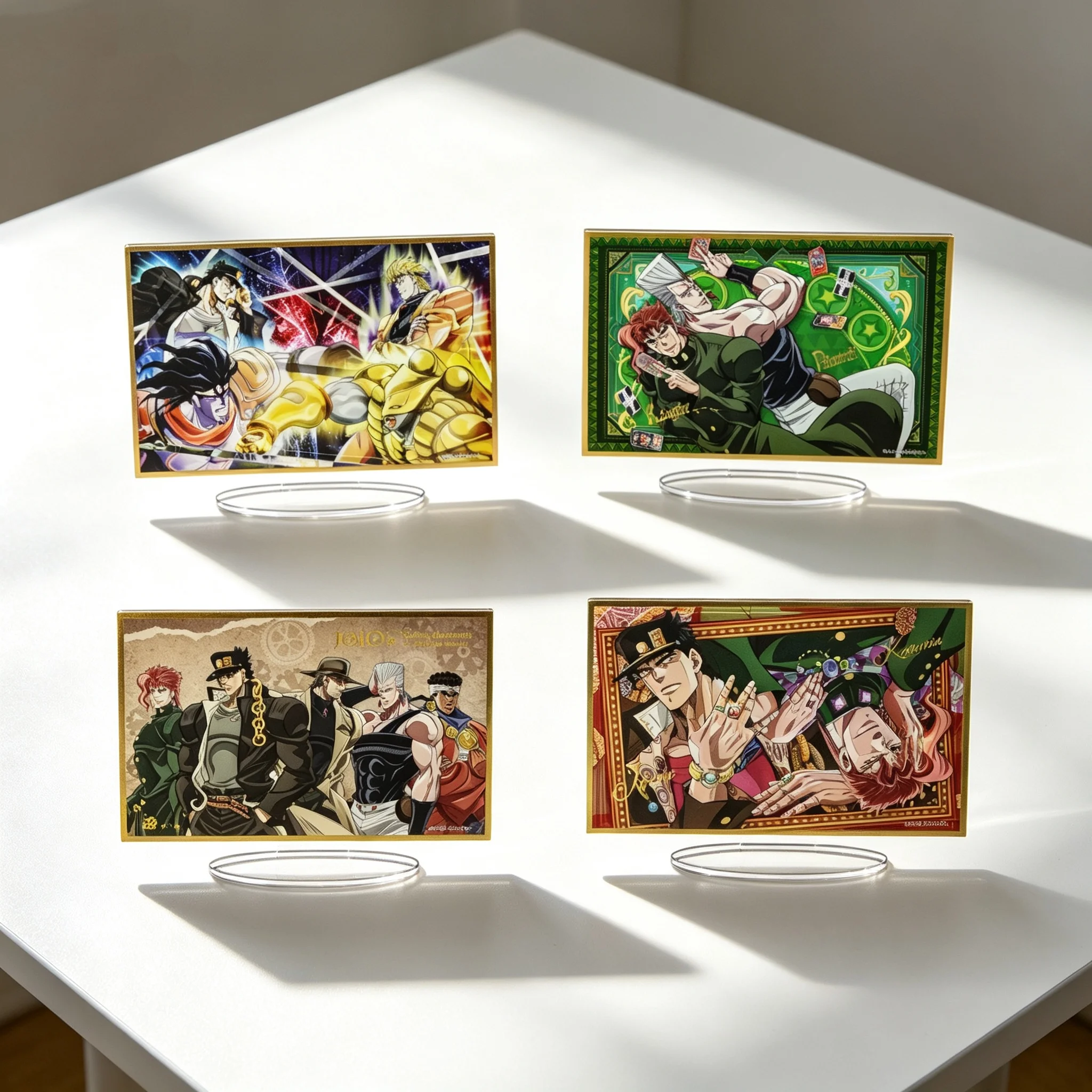 Anime JoJo's Bizarre Adventure: Stardust Crusaders Okuyasu Nijimura Key Art Acrylic Stand Model Plate Keychains Desk Decor