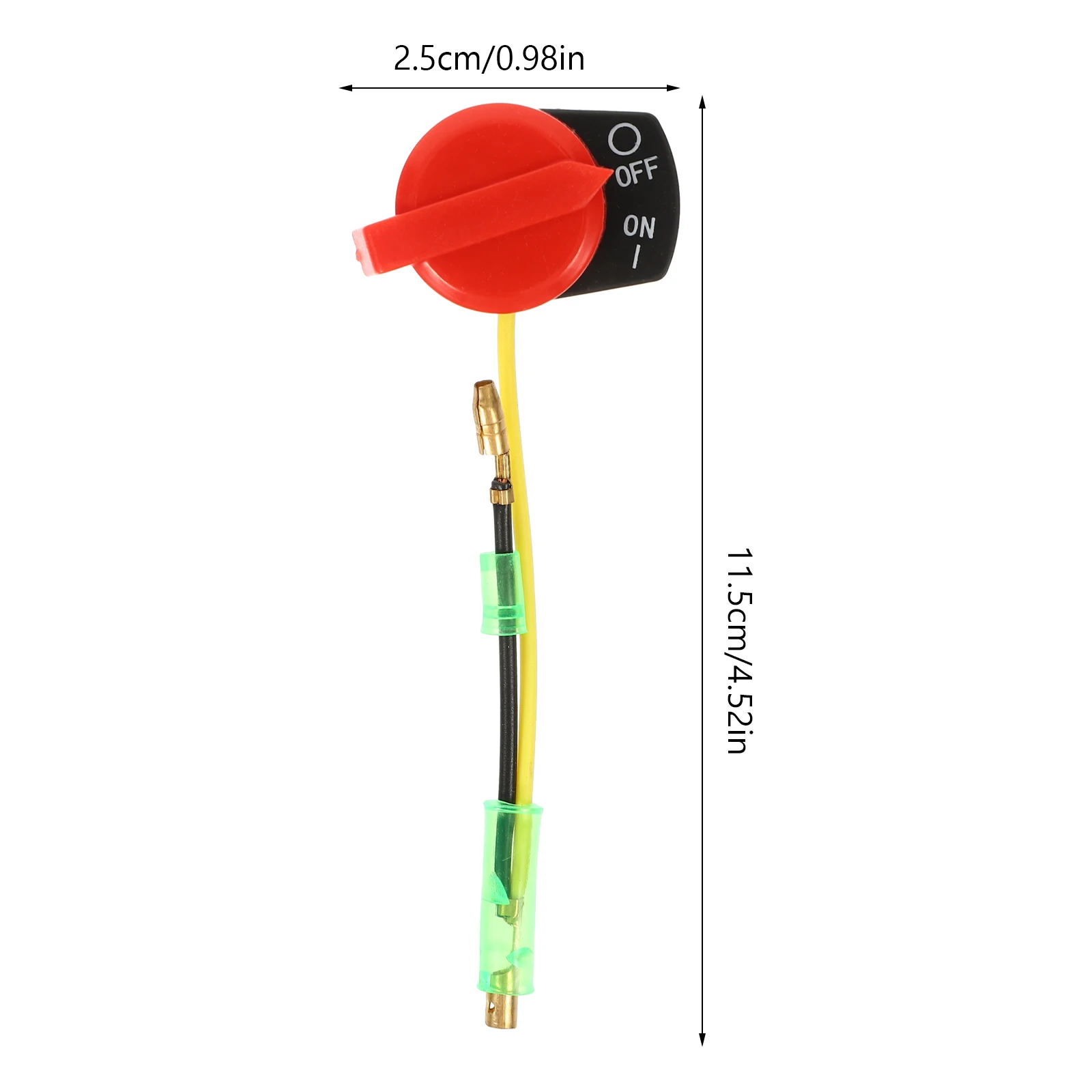 6 قطعة مفتاح إيقاف المحرك خطين على إيقاف للآلات جزازة العشب الجرارات مولدات مضخة حديقة جرار الإمدادات