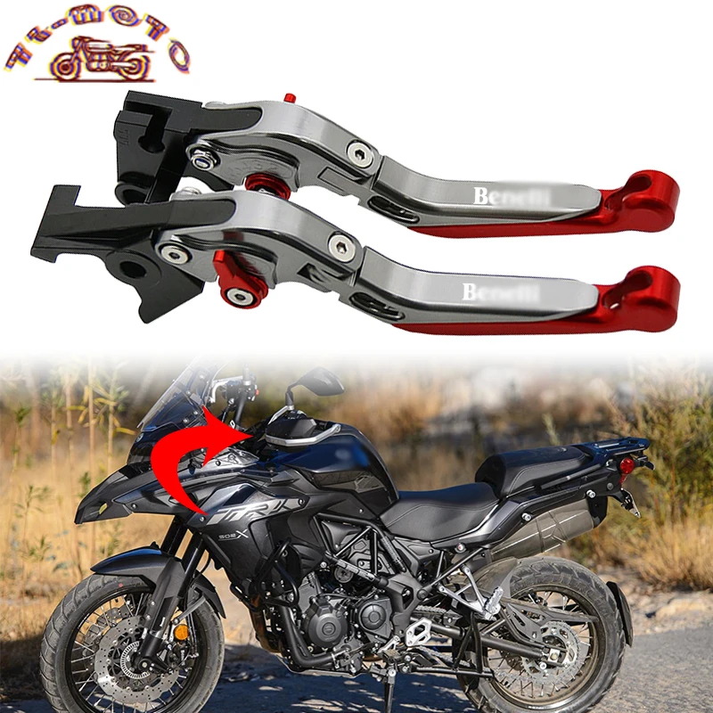 For Benelli Leoncino BJ250 BJ500 TRK502X TRK251 TRK502C Motorcycle Accessories Adjustable Folding Extendable Brake Clutch Lever