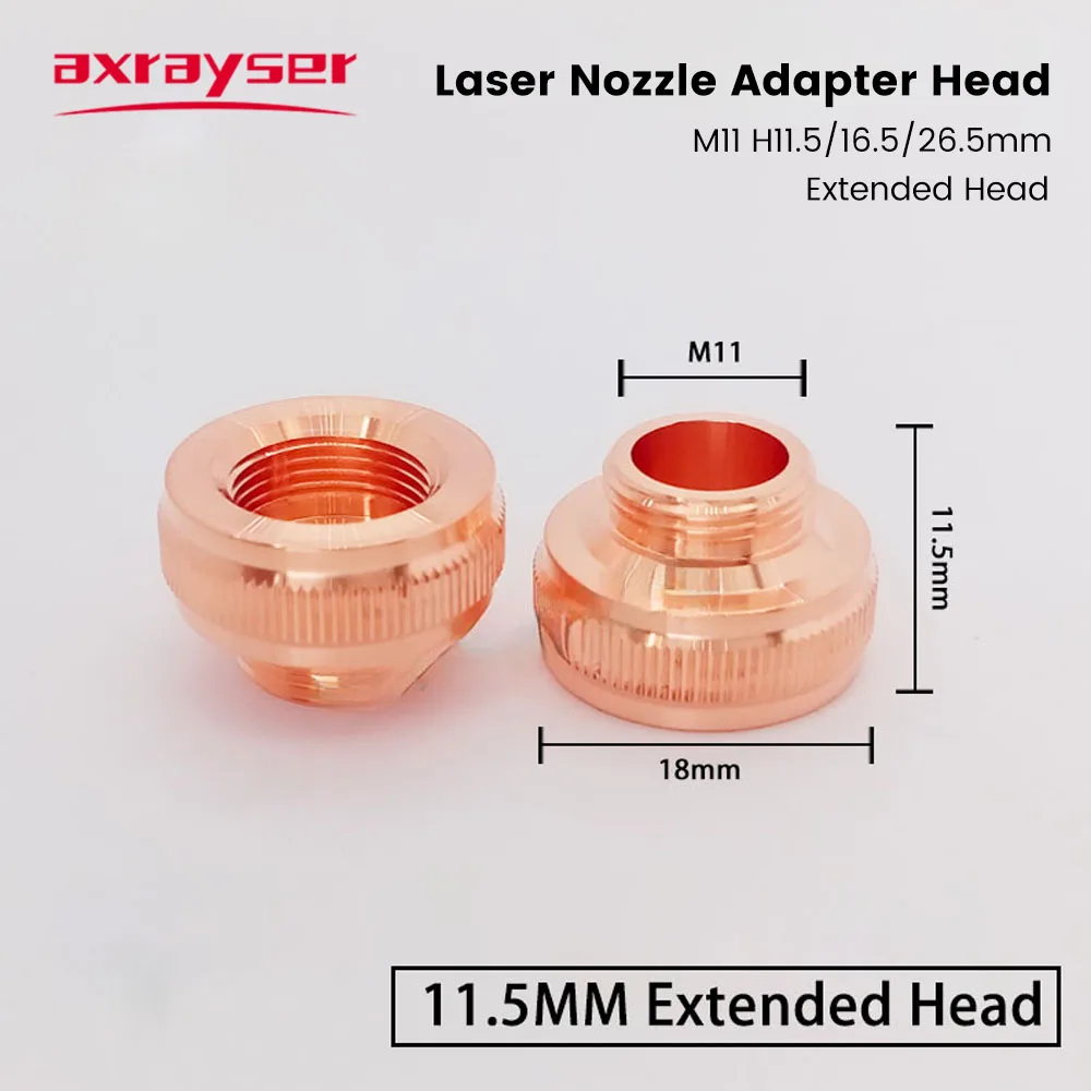 Laserdüsen Erweiterter Konvertierungskopf M11 H11.5 16.5 26.5mm Kombinationsadapter für PRECITEC WSX Laserschneidköpfe – Detail 2