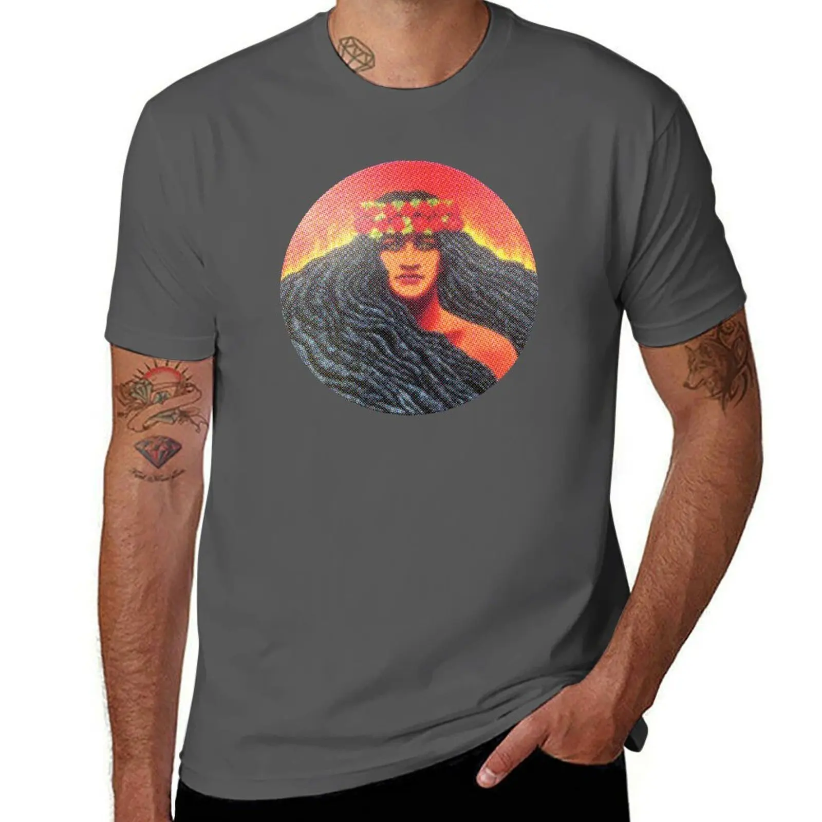 Goddess Pele Hawaii Volcano T-Shirt Daily Wear Print T-Shirt