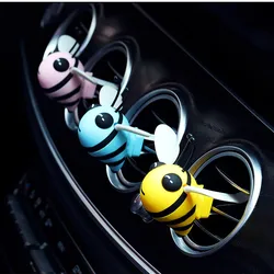 Cute Bee Car Air Freshener Auto Perfume Diffuser Air Vent Clip Cartoon Little Bee Decoration Automobiles Interior Accessories