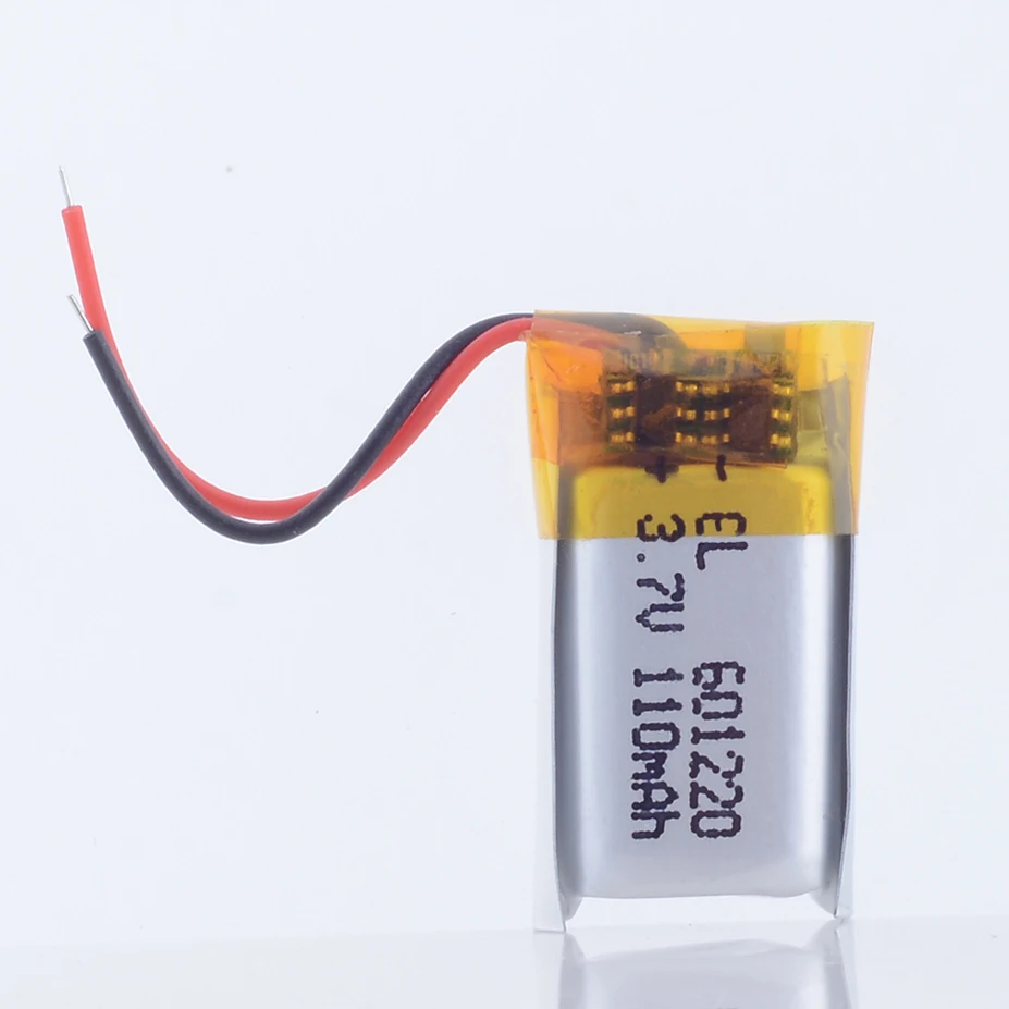 3.7V 110mAh Lithium Polymer LiPo Rechargeable Battery 601220 Lightweight Portable Power for Electronics
