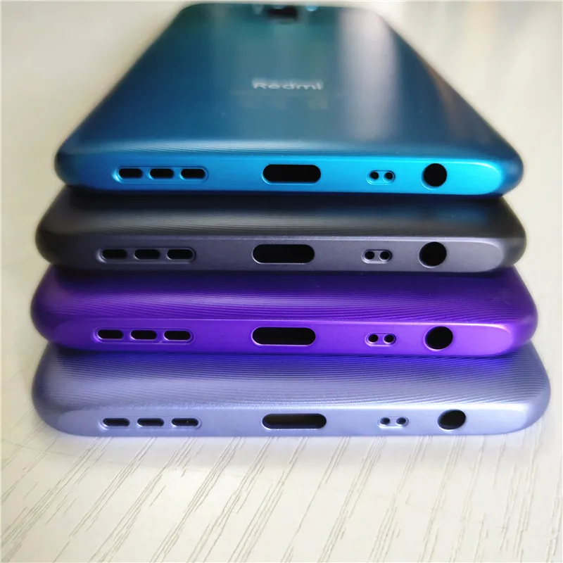 New For Xiaomi Redmi 9 Back Battery Cover Rear Housing Door Case For Redmi9 Battery Cover With Side Buttons Replace