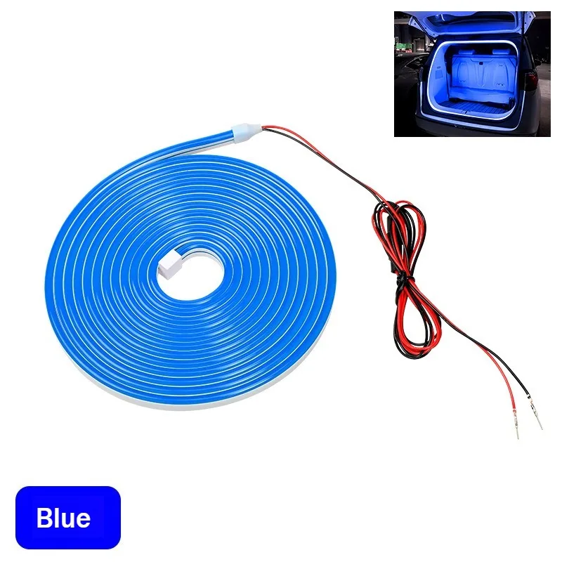 Connecteur universel de 4m Plug Play pour coffre arrière de voiture, bande LED éclaircissante, éclairage modifié pour lumière Flexible et étanche 12V, offre spéciale