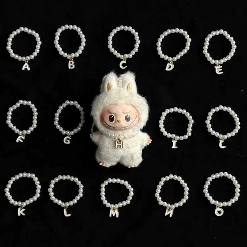 

For Labubu Heart Code 4.0 Series Hot Sale Mini Pearl Necklace Cute Only Accessories No Doll Decoration Kawaii Toy Girl Gifts