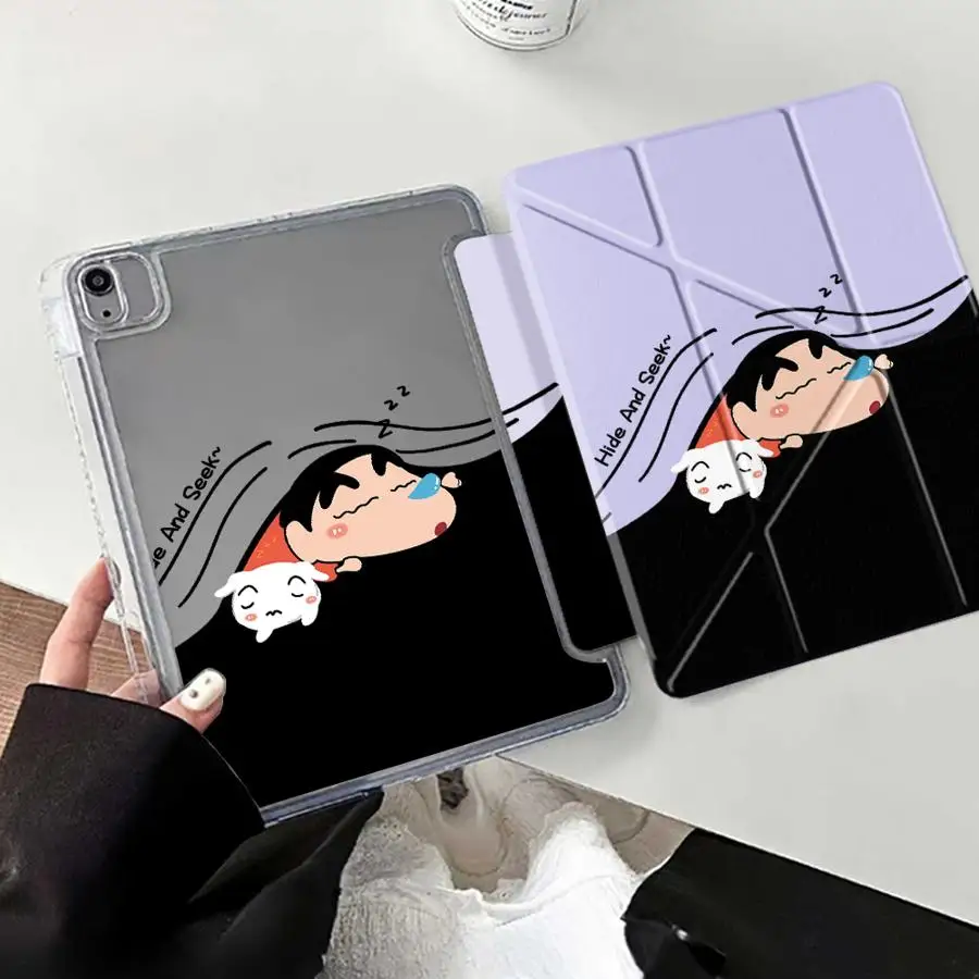 

Y-Fold Holder Cover Tablet Case For iPad Air 4 5 M3 M2 1 2 M4 11inch Mini 6 7 Pro 2025 Pro 11th 10th 9th 8th 7th 12.9inch Crayon