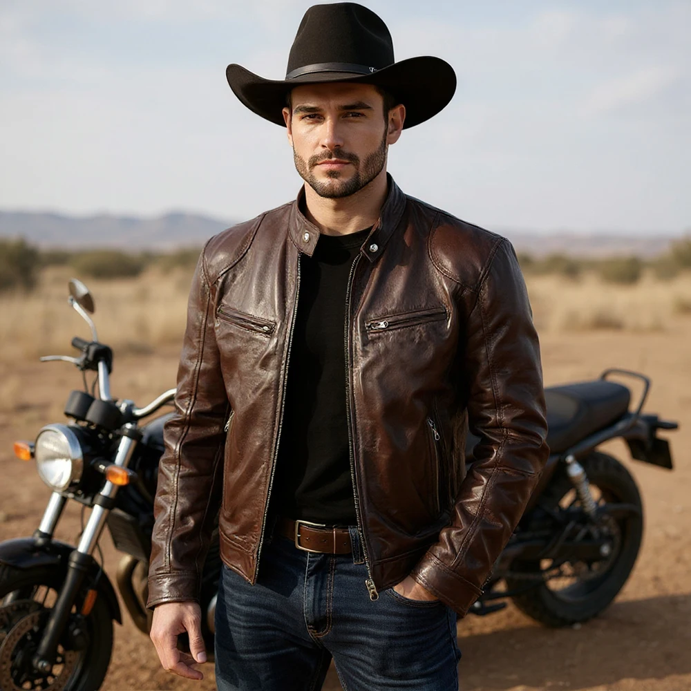 

Мужская мотоциклетная куртка в стиле ретро из искусственной кожи, куртка для мотокросса Chaqueta Moto, весенне-осенняя мотоциклетная куртка, защитное снаряжение