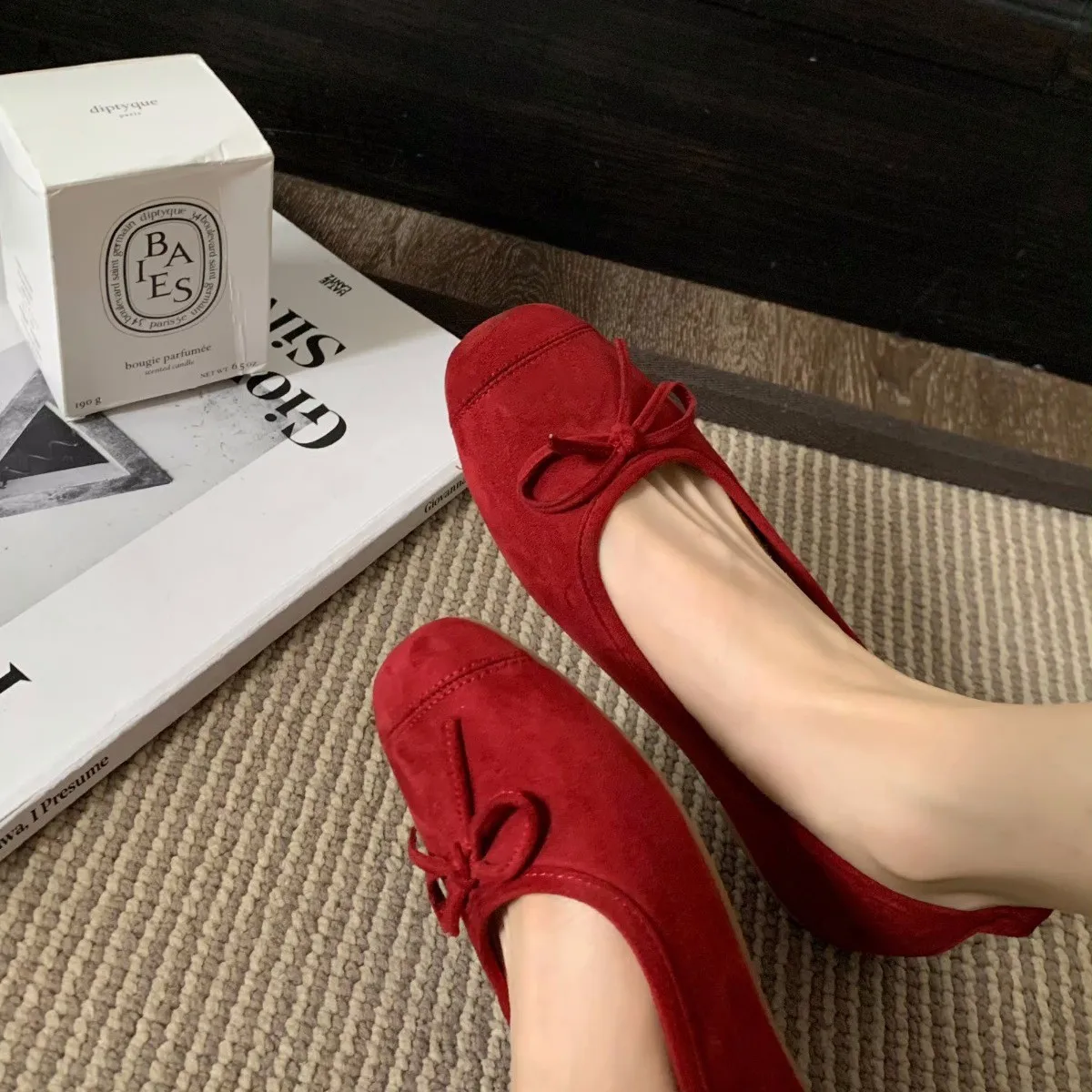 butterfly-knot-leather-soft-soled-ballet-shoes-for-women's-singles-ballet-style-flat-shoes-for-women's-shoes