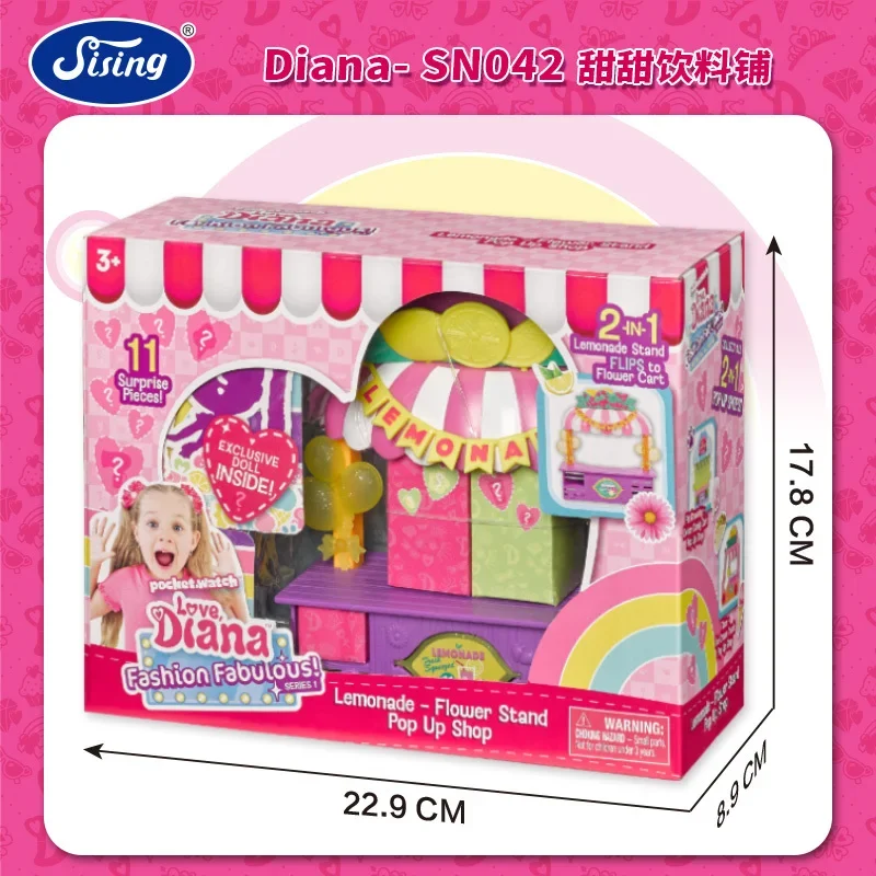 Love Diana Birthday Gift Box Set Princess Doll Doll Sweet Drink Pet Beauty Shop Toys Girls Play House Toys Hobbies Holiday Gifts