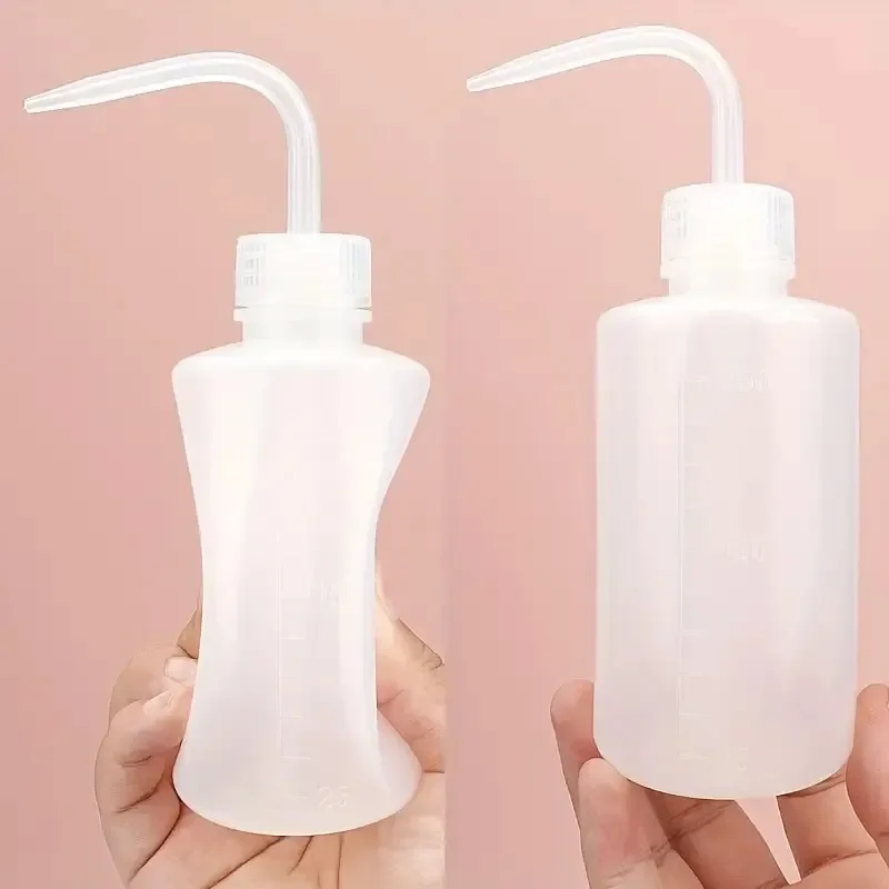 250/500ml Eyelash Cleaning Washing Bottle Curved Spout Cleaner Waterproof Eyebrow Remover Bottle Eyelash Extension Makeup Tool