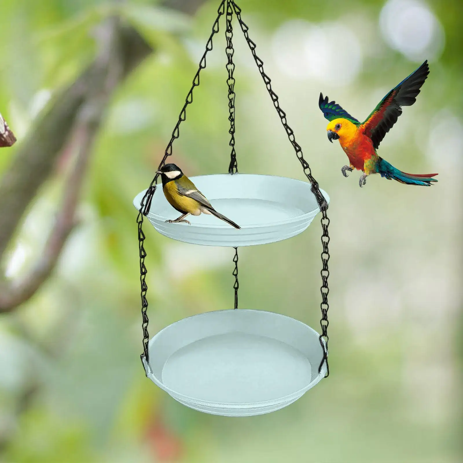 Bird Feeder for Outdoor Hanging Patio Garden Easy to Clean Outside Bird Lovers Easy to Refill Large Capacity Gifts Ornament - view 5