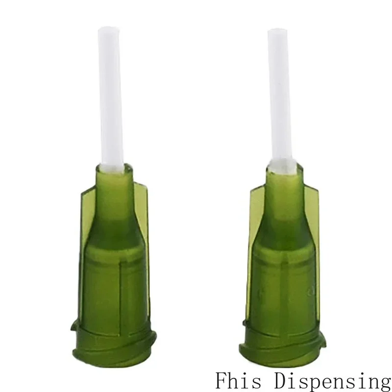 100 접착제 분배 바늘 팩, 튜브 길이 12.7mm, 0.5 인치 PP 유연한 바늘 14G