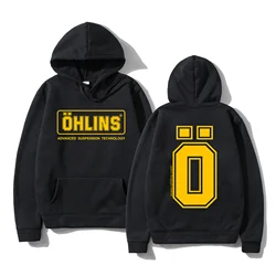 Winter Men Suspension Car Motorcycle Sport Racing Ohlins Shock Hoodies Women Thermal Sweatshirt Ladies Long Sleeves Unisex s-3xl