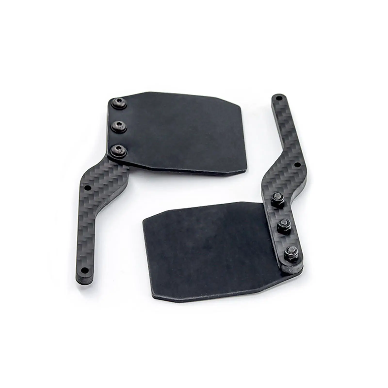 2Pcs/Set Rear Mud Flag Carbon Fiber Fender Mount Bracket Replace Upgrade Part For ARRMA MOJAVE V2 EXB 1/7 RC Truck Car Accessory