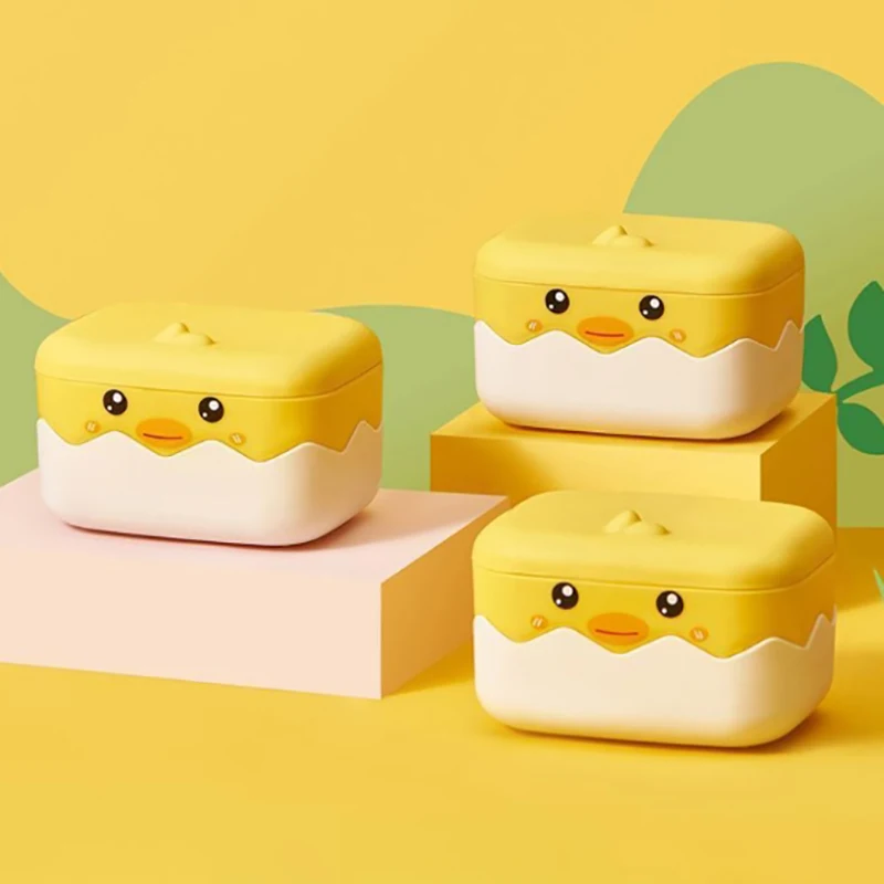 

1 шт. пластиковая мыльница в форме утки, дренажная мыльница в мультяшном стиле, поднос для аксессуаров для ванной комнаты для хранения мыла и организация