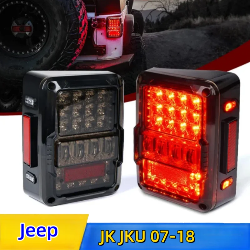 

Автомобильные задние фары для Jeep Wrangler jk jku 07-18, подключи и работай, задние фары полностью идентичны