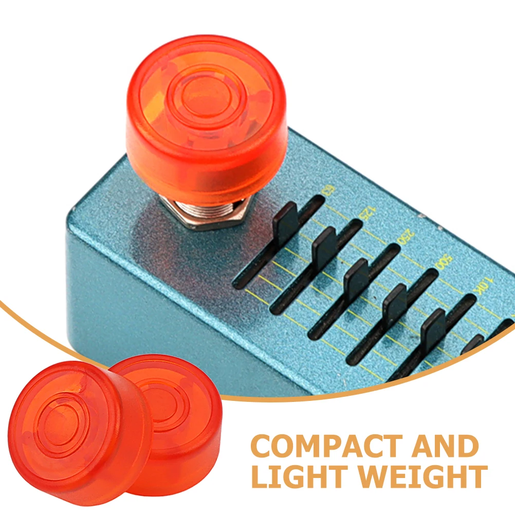 

2pcs Plastic Guitar Effects Pedal Caps Footswitch Toppers Replacement Durable Guitar Pedal Button Covers Nail Cap Accessories