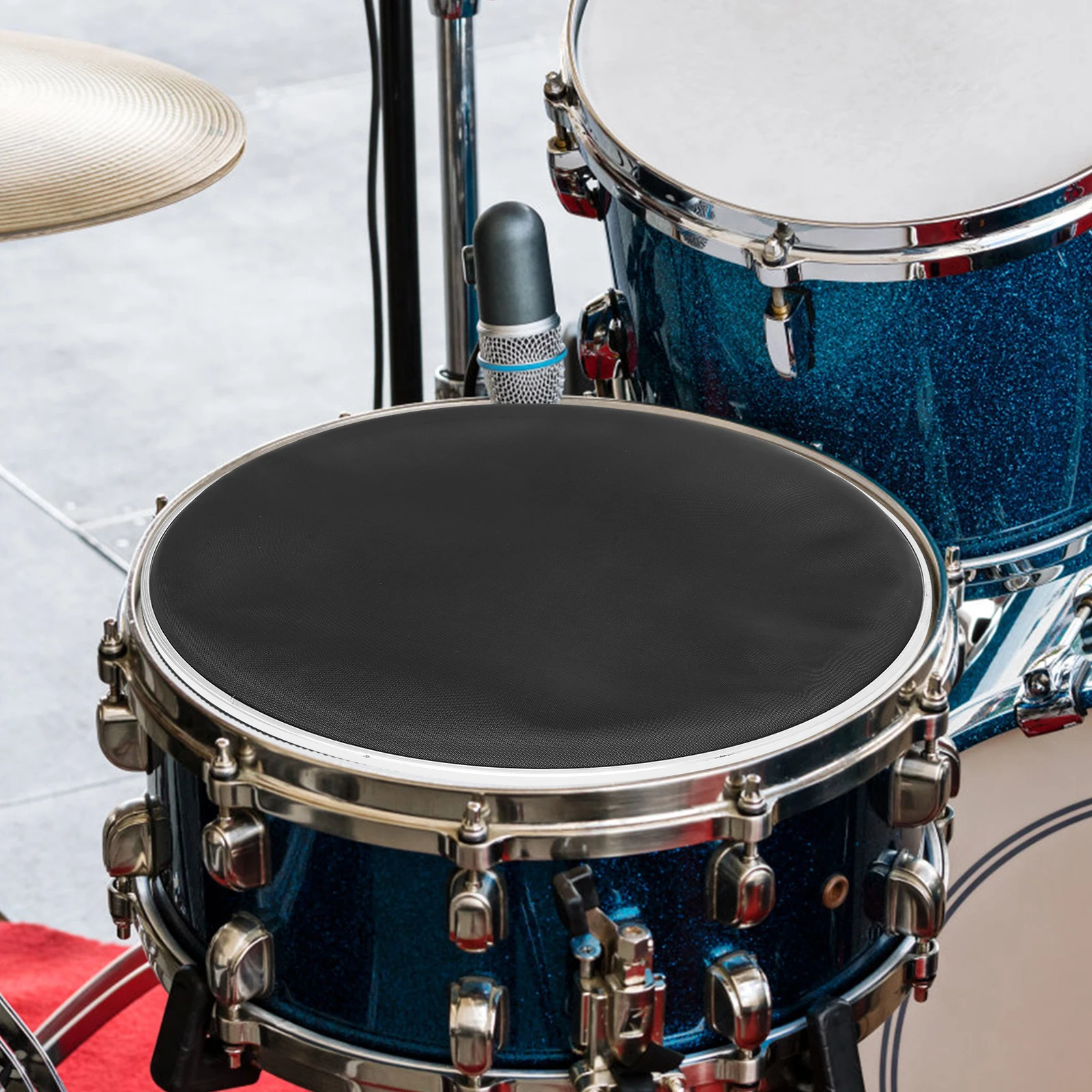 

3 Pcs Silent Reticle Drum Skin Replacement Pad Mute Head Snare Mesh Heads Sound Dampening Double Layers