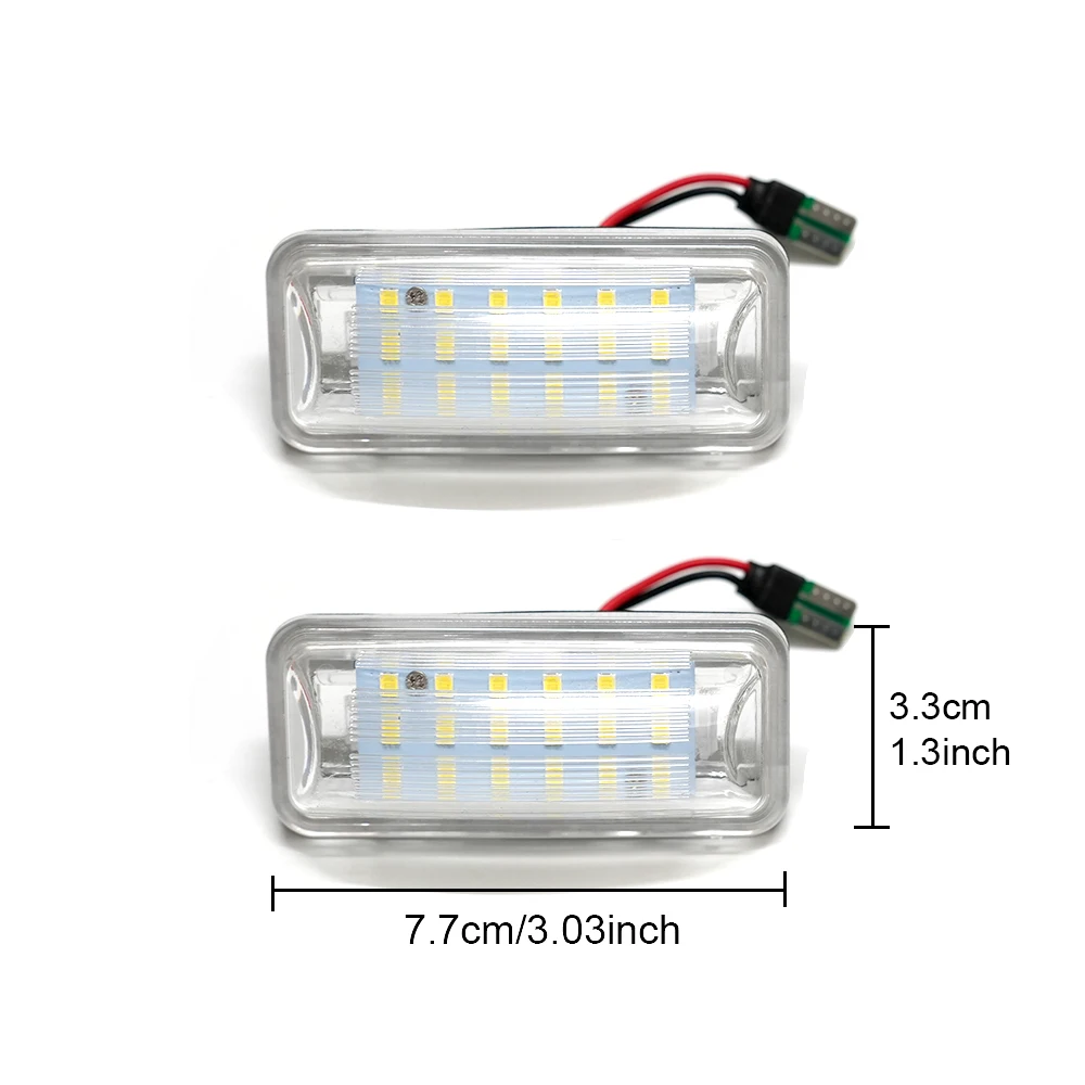 2 قطعة سيارة LED رقم الترخيص لوحة ضوء لسوبارو فورستر BRZ WRX Crosstrek XV ليجاسي Outback امبريزا صعود تويوتا GT86 #6