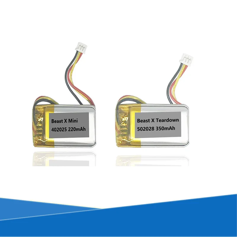 220mAh ( 402025 ) 350mAh ( 502028 ) Battery For Wlmouse Beast X Mini / Teardown Gaming Mouse