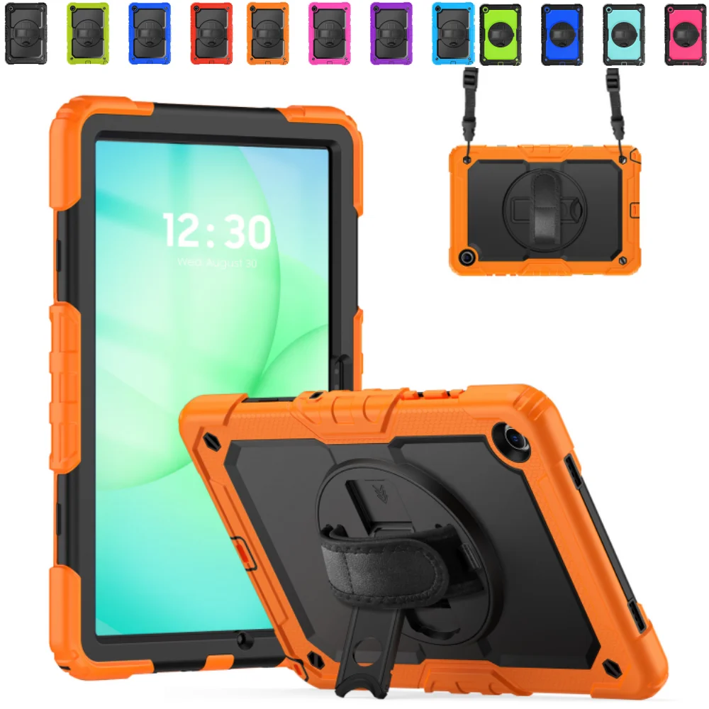 

Heavy Duty Case for Samsung Galaxy Tab A9Plus 11 inch A11Plus SM-X230 SM-X210 SM-X216B A9+ A11+ 11" Cover with PET film & Straps
