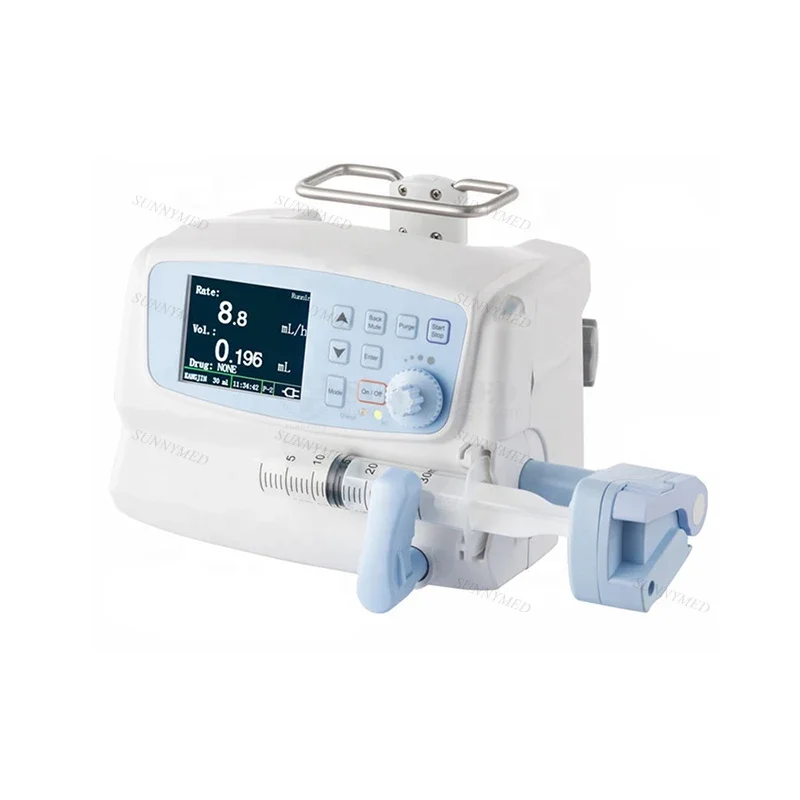 SY-G093 Lowest price Portable TCI  Pump Plastic  equipments LED Screen Chemotherapy Electric  Pump