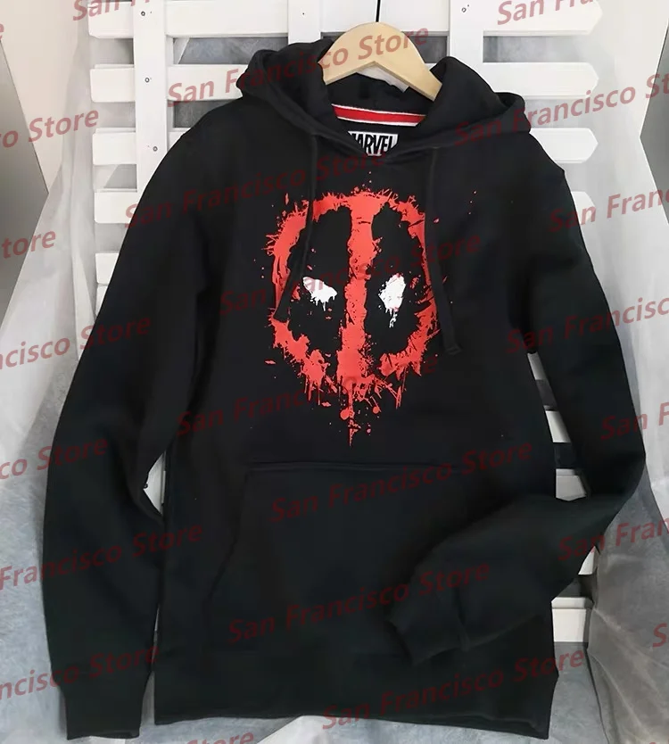 2024 New Autumn/Winter Men&Women Marvel DC Comics Captain America Deadpool Avengers Long Sleeve Hoodie KID/Adult Casual Pullover