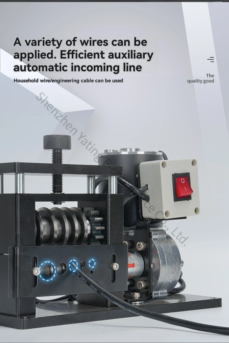 

New Electric Wire Stripping Machine for Removing Waste Copper Wire and Old Wires Wire Stripping Machine for Cable Skin Stripping