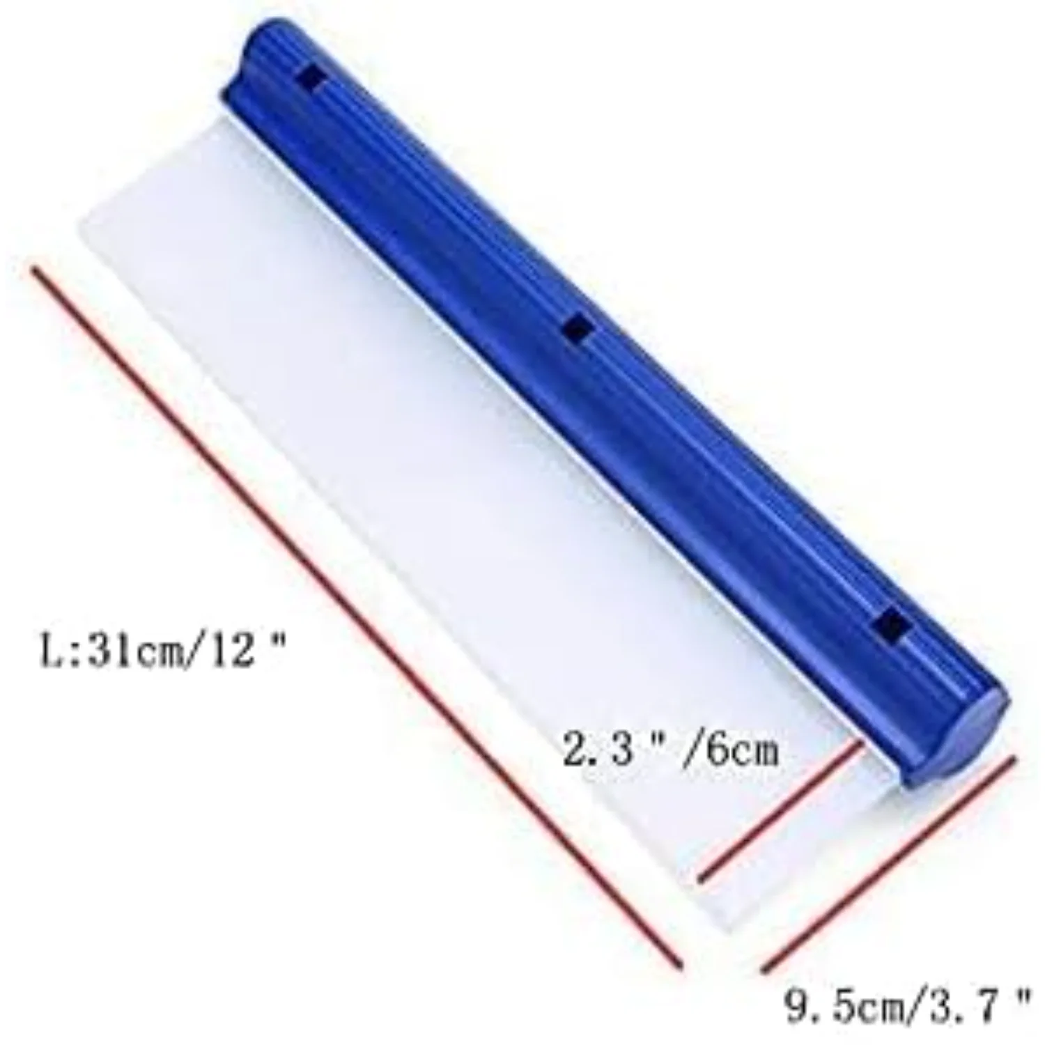 12 Inch  Squeegee Water Blade  Cleaning Water Squeegee Blades Super Flexible T- Silicone Squeegee for  RV Trucks