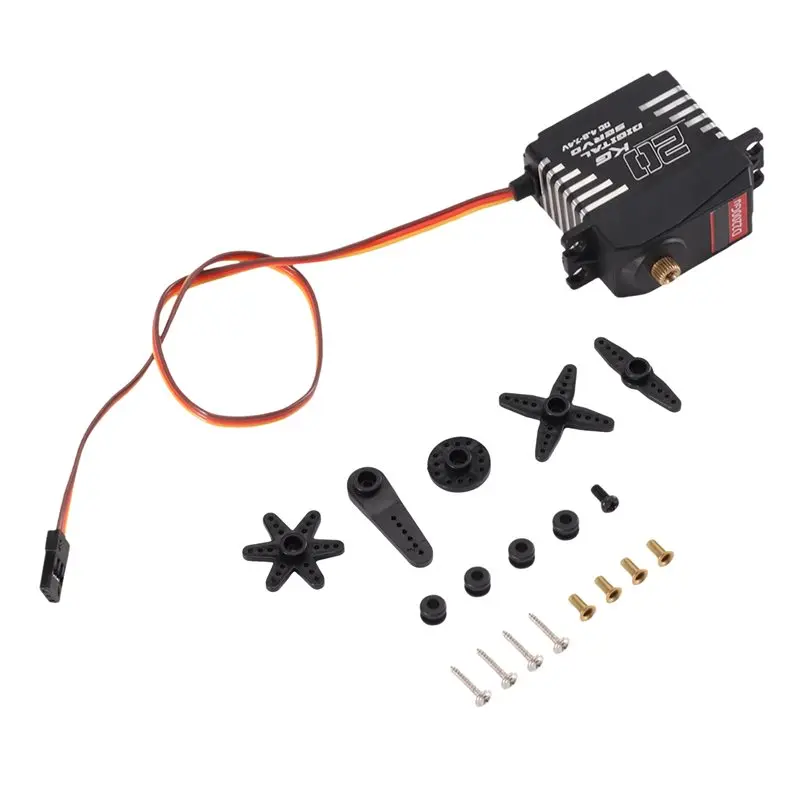 WOWFU-For RC For RC Car Boat Compatible Digital Servo Micro Servo Motor Metal Gear 20Kg High Torque For Arduino Servo Mini Servo 3