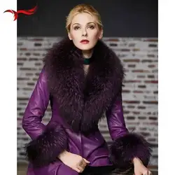 Elegant Luxury Raccoon Fur Collar Cuff Set Large Size 100% Real Fur Scarf Thick Warm Ladies Shawl Coat Collar Women Winter
