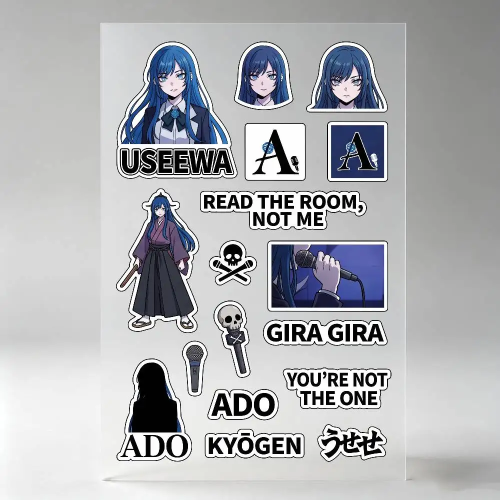 

Ado Singer A-Ado Stickers Auto Body Bumper Windows Motorcycle Laptop Walls Vinyl Decal Car Tuning Accessories