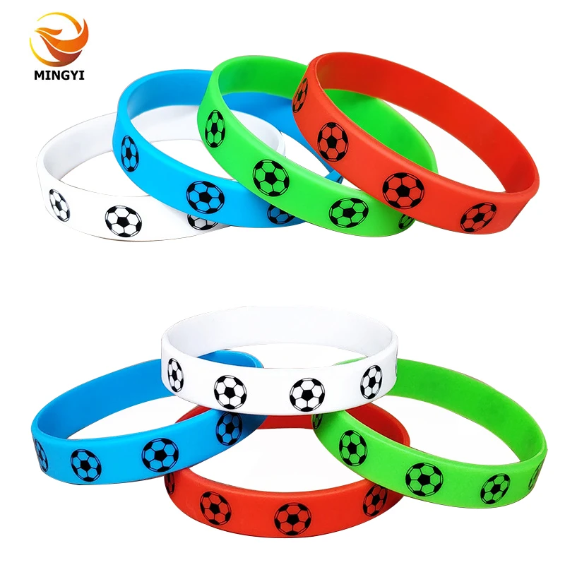 

24 шт., футбольный браслет, силиконовый спортивный браслет, командный браслет, сувениры, футбольные украшения, товары для мероприятий, длина 202 мм для взрослых